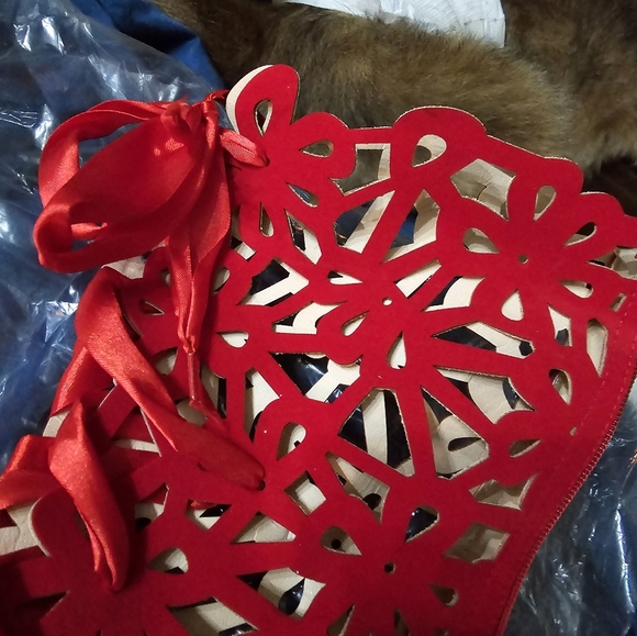 Suede boots red ribbon boots so beautiful 😍 - Picture 5 of 10